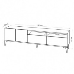 Mueble TV Ross roble Practica Hogar