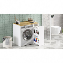 Mueble de baño SA1-WK blanco nogal Practica Hogar