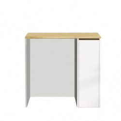 Mueble de baño SA1-WK blanco nogal Practica Hogar