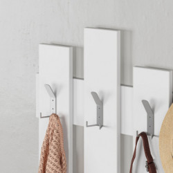 Perchero de pared Wave blanco Practica Hogar