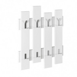 Perchero de pared Wave blanco Practica Hogar