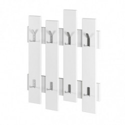 Perchero de pared Wave blanco Practica Hogar