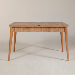 Mesa de comedor extensible Vina pino atlántico Practica Hogar