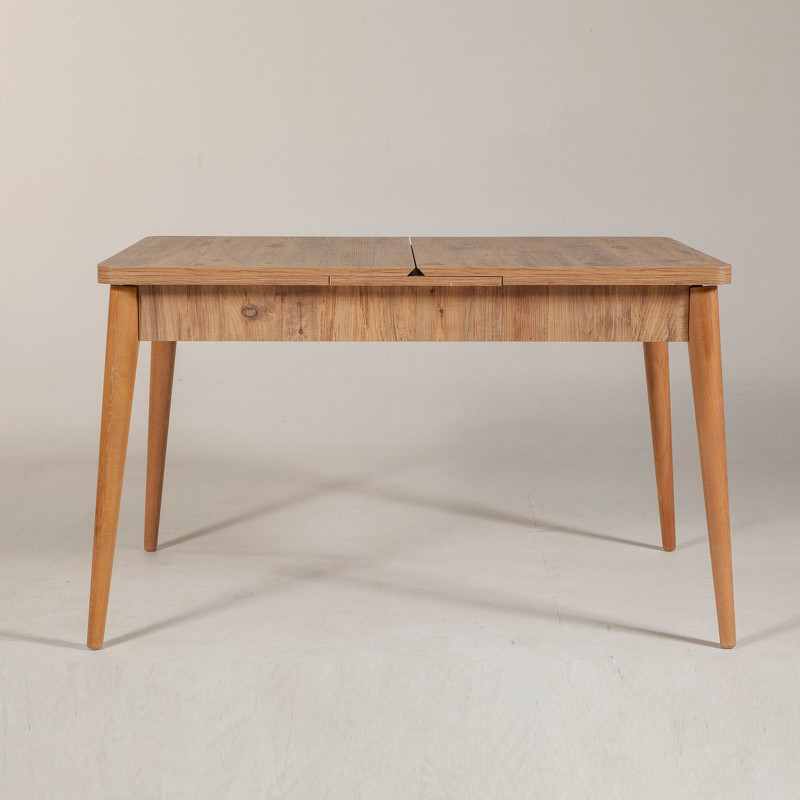 Mesa de comedor extensible Vina pino atlántico Practica Hogar Mesa de comedor extensible Vina pino atlántico Practica Hogar