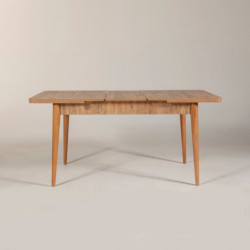 Mesa de comedor extensible Vina pino atlántico Practica Hogar