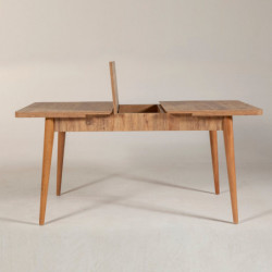 Mesa de comedor extensible Vina pino atlántico Practica Hogar