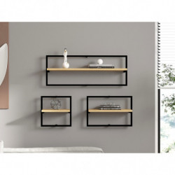 Estante de pared Yeso roble zafiro Practica Hogar