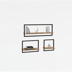 Estante de pared Yeso roble zafiro Practica Hogar