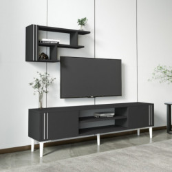 Mueble TV Snow Set Antracita Practica Hogar