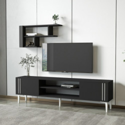 Mueble TV Snow Set Antracita Practica Hogar