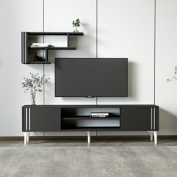 Mueble TV Snow Set Antracita Practica Hogar