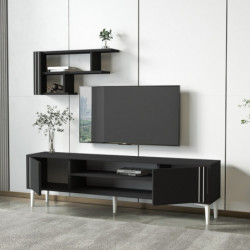 Mueble TV Snow Set Antracita Practica Hogar