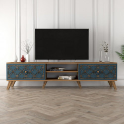 Mueble TV Class calcedonia nogal Practica Hogar