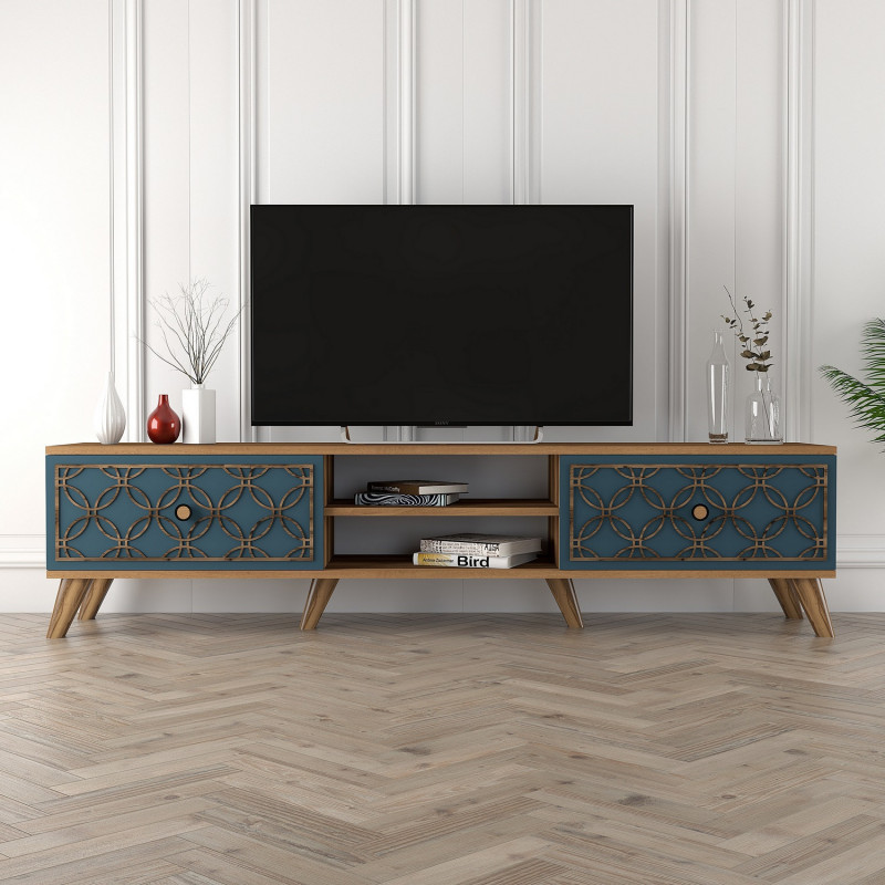 Mueble TV Class calcedonia nogal Practica Hogar Mueble TV Class calcedonia nogal Practica Hogar