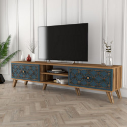 Mueble TV Class calcedonia nogal Practica Hogar