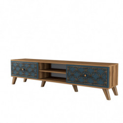 Mueble TV Class calcedonia nogal Practica Hogar
