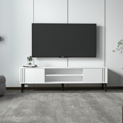 Mueble TV Snow Blanco Practica Hogar
