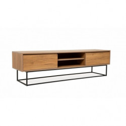Mueble TV Laxus 180 negro nogal Practica Hogar