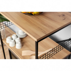 Mueble auxiliar Anemon pino negro Practica Hogar