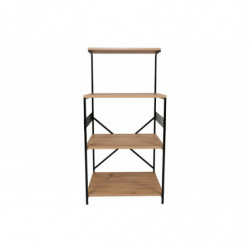 Mueble auxiliar Anemon pino negro Practica Hogar