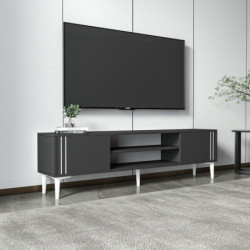Mueble TV Snow Antracita Practica Hogar
