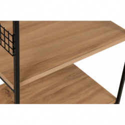 Mueble auxiliar Anemon pino negro Practica Hogar