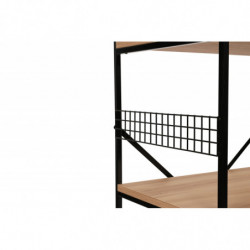 Mueble auxiliar Anemon pino negro Practica Hogar