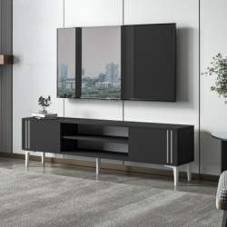Mueble TV Snow Antracita Practica Hogar