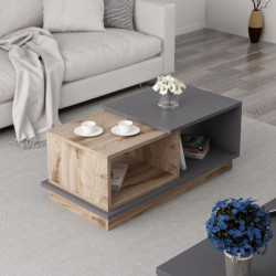 Mesa de centro Consept Antracita Roble Practica Hogar