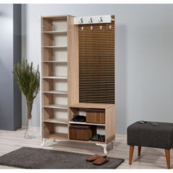 Recibidor İNCİ-220 sonoma roble Practica Hogar