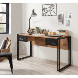 Escritorio de estudio Cosmo Siesta pino atlántico negro Practica Hogar