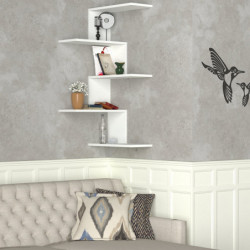 Estante de pared Caniko blanco Practica Hogar