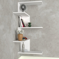 Estante de pared Caniko blanco Practica Hogar