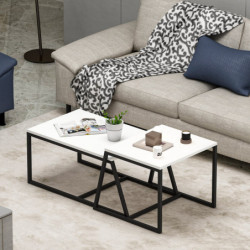 Mesa de centro Minimal Blanco Practica Hogar