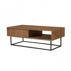 Mesa de centro Dale negro nogal Practica Hogar