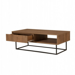Mesa de centro Dale negro nogal Practica Hogar