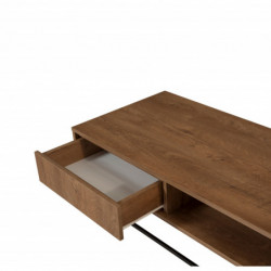 Mesa de centro Dale negro nogal Practica Hogar