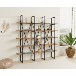Librería Beylerbeyi pino atlántico negro Practica Hogar