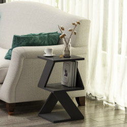 Mesa auxiliar Albeni Antracita Practica Hogar