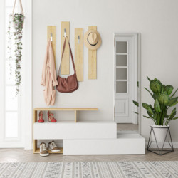 Recibidor Ramda roble blanco Practica Hogar