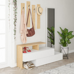 Recibidor Ramda roble blanco Practica Hogar