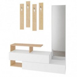Recibidor Ramda roble blanco Practica Hogar