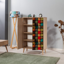 Mueble auxiliar MultiBox 723 sonoma roble Practica Hogar