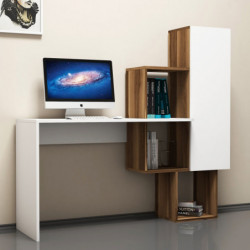 Escritorio de estudio Achelya blanco nogal Practica Hogar