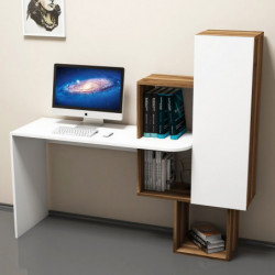 Escritorio de estudio Achelya blanco nogal Practica Hogar