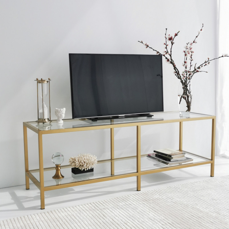 Mueble TV Basic TV501 dorado Practica Hogar Mueble TV Basic TV501 dorado Practica Hogar