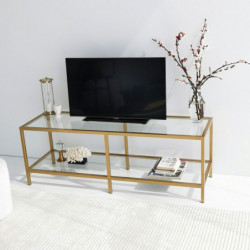 Mueble TV Basic TV501 dorado Practica Hogar