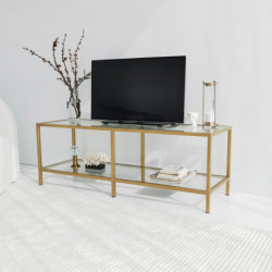 Mueble TV Basic TV501 dorado Practica Hogar