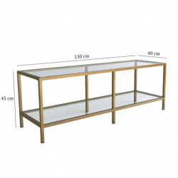 Mueble TV Basic TV501 dorado Practica Hogar