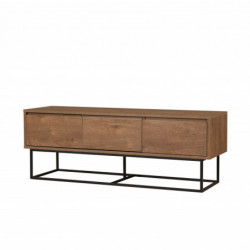 Mueble TV Milo 140 negro nogal Practica Hogar